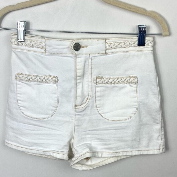 Urban Outfitters BDG Braided Pocket Pinup Shorts Size 26 High Rise Bohemian Boho - Picture 9 of 9